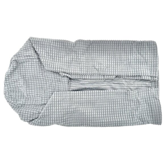 Two packs of 2 pcs Stretch Armrest Covers Gray By Shiman Home Fashions NEW - Picture 2 of 6